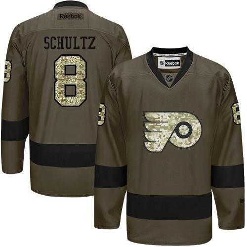 Glued Philadelphia Flyers #8 Dave Schultz Green Salute to Service NHL Jersey,We sell and wholesale Glued Philadelphia Flyers #8 Dave Schultz Green Salute to Service NHL Jersey on line form chian!